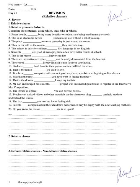 Revision Pdf Teachers Schools