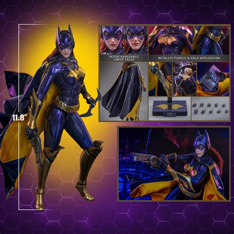Batgirl Hot Toys VGM Purple And Gold Batman Arkham Knight