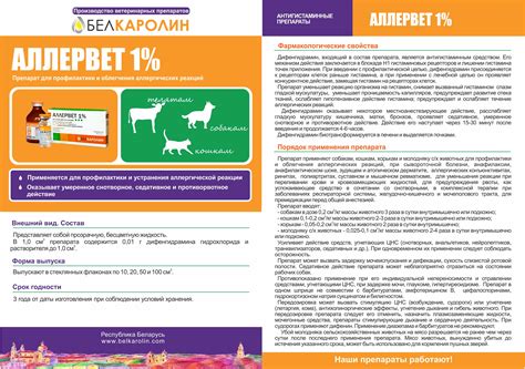 Купить Аллервет 1% - инструкция по применению, состав, цена
