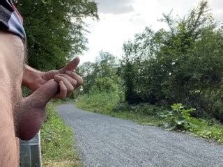 Showing My Cock In Public Jerking Off On A Public Park Bench Caught Pornhub Gay