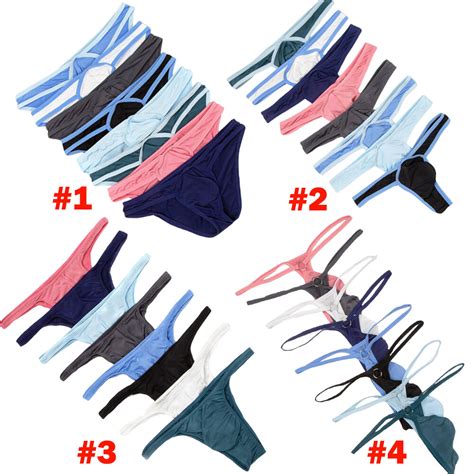 Pack Sexy Men Mesh Underwear Jockstrap G String Breathable Bikini Briefs Thongs Ebay