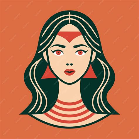 Premium Vector Abstract Woman Face One Line Drawing