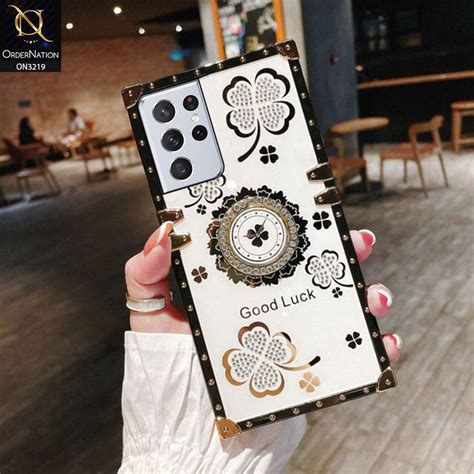 Samsung Galaxy S21 Ultra 5g Cover Square Bling Diamond Glitter Soft
