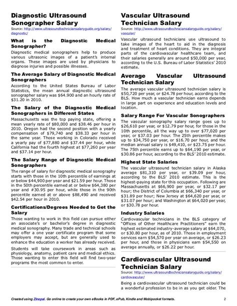 Ultrasound Technician Salary Guide