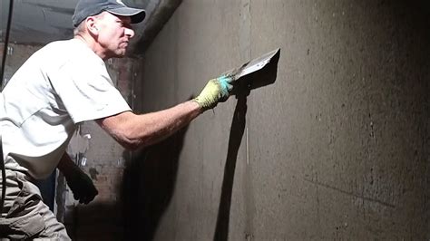 Штукатурка стен Хоппер ковшом. 4. Заделка штроб - YouTube