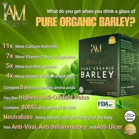 Amazing Pure Organic Powdered Barley Iam Worldwide Barley Etsy