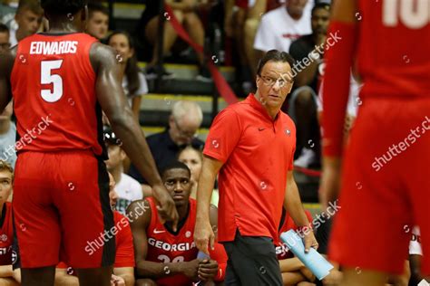 Georgia Head Coach Tom Crean Speaks Editorial Stock Photo Stock Image