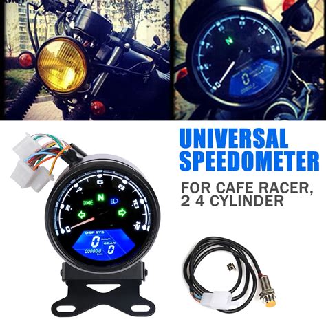 Compteur De Vitesse Pour Moto Cafe Racer Odom Tre Tachym Tre Tableau