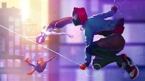 Miles Morales Spider Man Spider Gwen Hd Wallpaper Rare Gallery