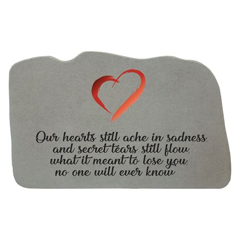 Kay Berry Our Hearts Still Ache With Red Heart Pet Memorial Stone Pet