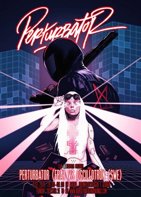 Axel Torvenius - Perturbator poster illustration