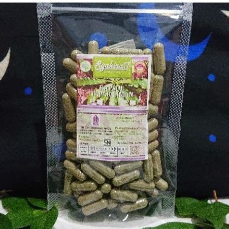 Jual KAPSUL HERBAL ASLI TUMBUHAN TAPAK LIMAN KEMASAN POUCH ISI 100