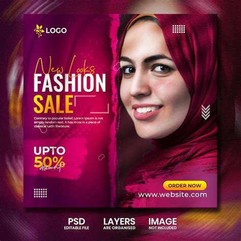 Premium Psd Fashion Sale Social Media Banner Post Design Template