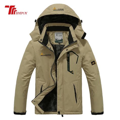 Mens Winter Inner Fleece Waterproof Jacket Out Of Doors Brand Coats