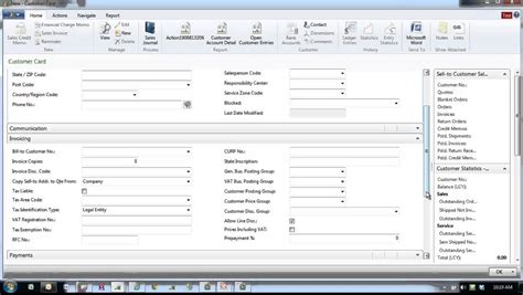 Microsoft Dynamics Nav Setting Up Customers Youtube