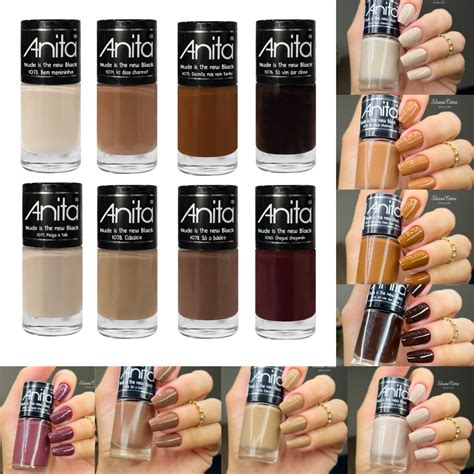 Kit Esmalte Anita Cole O Nude Is The New Black Cores Esmaltes Nudes Shopee Brasil