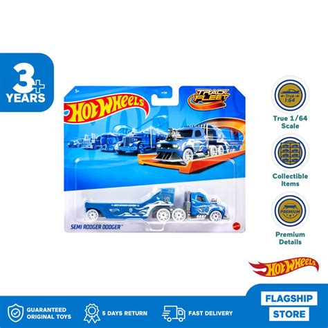 Jual Hot Wheels Track Fleet Semi Rodger Dodger Mainan Mobil Balap Shopee Indonesia