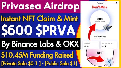 Privasea Confirm Airdrop Prva Instant Nft Claim Mint Backed