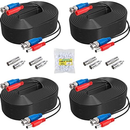 Amazon Amcrest 4 Pack 100 Feet Pre Made All In One Siamese BNC