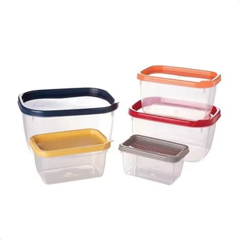 Conjunto De Potes Para Alimentos Pl Stico Uni Compacto Mercadolivre