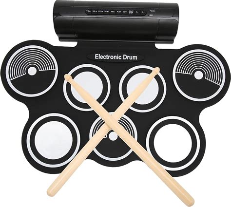 Electronic Drum Set 7 Drum Practice Pad Roll Up Drum Pad Machine With