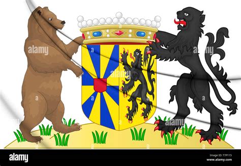 3d West Flanders Coat Of Arms Belgium 3d Illustration Stock Photo Alamy