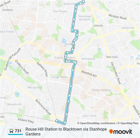 731 Route Schedules Stops And Maps Kellyville Ridge Updated