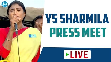 LIVE YS Sharmila Press Meet After Meeting Telangana Governor