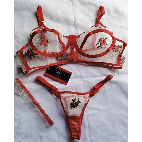 Lingerie Tule Bordado Em Flores G Shopee Brasil