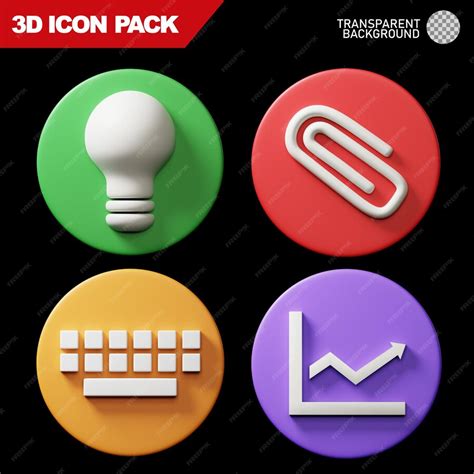 Premium Psd 3d Icon Pack 5