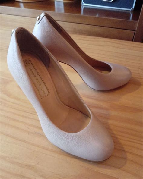 Jorge Bischoff Nude Scarpin Meia Pata Sapato Feminino Jorge Bischoff Usado Enjoei