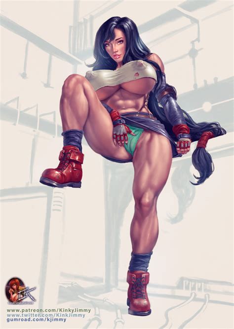 Tifa Lockhart Pinup By Kinkyjimmy Hentai Foundry