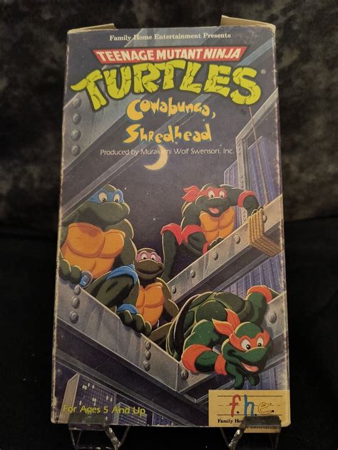 Tmnt Teenage Mutant Ninja Turtles Cowabunga Shredhead Vhs Catalog No