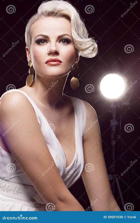 Gorgeous Blonde Stock Photo Image Of Style Dress Makeup