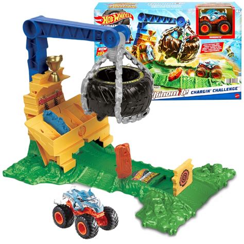 Hot Wheels Monster Trucks Arena Wyzwanie Dla Rhinomity Zestaw Gier HTP Cena Opinie Allegro