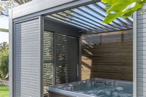 Secluded Spas Backyard Small Hot Tub Privacy Ideas