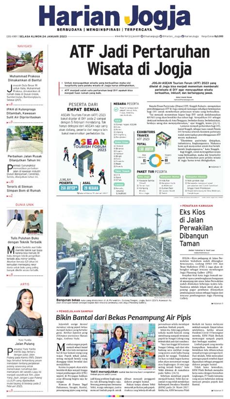 Harian Jogja On Twitter Selamat Pagi Warga Monggo Halaman Koran