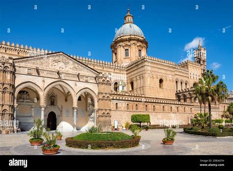 Palermo Cathedral Duomo Di Palermo In Palermo Sicily Italy Stock