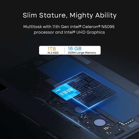 Планшет DERE T30 PRO на Windows 11, 16 ГБ ОЗУ + 1 ТБ SSD, 13", 2K IPS ...