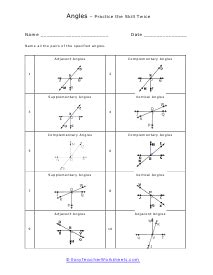 Adjacent and Vertical Angles 1.doc - Geometry Worksheet Name ...