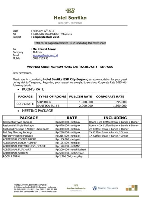 5 Contoh Invoice Hotel Serta Cara Membuatnya Yang Mudah