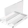 Highfree Pack Clear Acrylic Sign Holders Slotted Stands Name Place