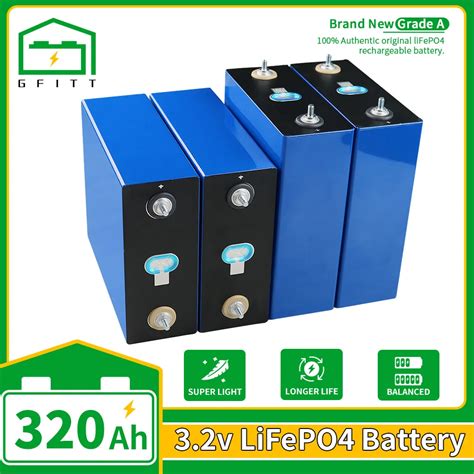 Pcs V Lifepo Ah Battery Diy Deep Cycle Rechargeable Battery