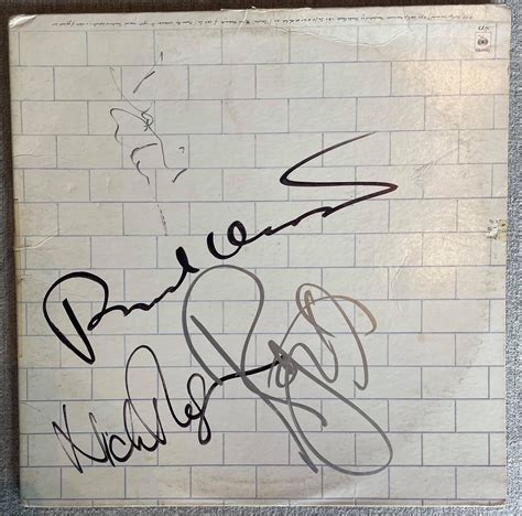 Pink Floyd Signed The Wall Album Jsa Floyd Authentic Loa Barnebys