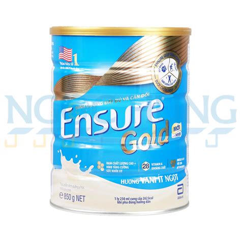 Abbott Ensure Gold Low Sweet Milk Powder With Vanilla Flavor G