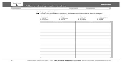 PROYECTO 1 Alimentos Y Nutrientes Cuestionario Inicial PROYECTO1