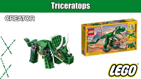 Triceratops 31058 LEGO Creator Grandes Dinosaurios 3 En 1 YouTube