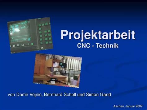 Ppt Projektarbeit Cnc Technik Powerpoint Presentation Free