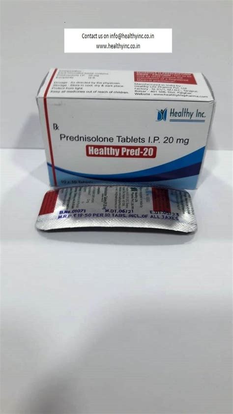 HEALTHY PRED 20 Prednisolone Tablet 20mg At Rs 13 Strip In Mumbai ID