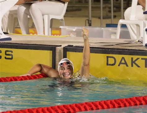 La nadadora panameña Emily Santos obtuvo su marca para Santiago 2023 - COP